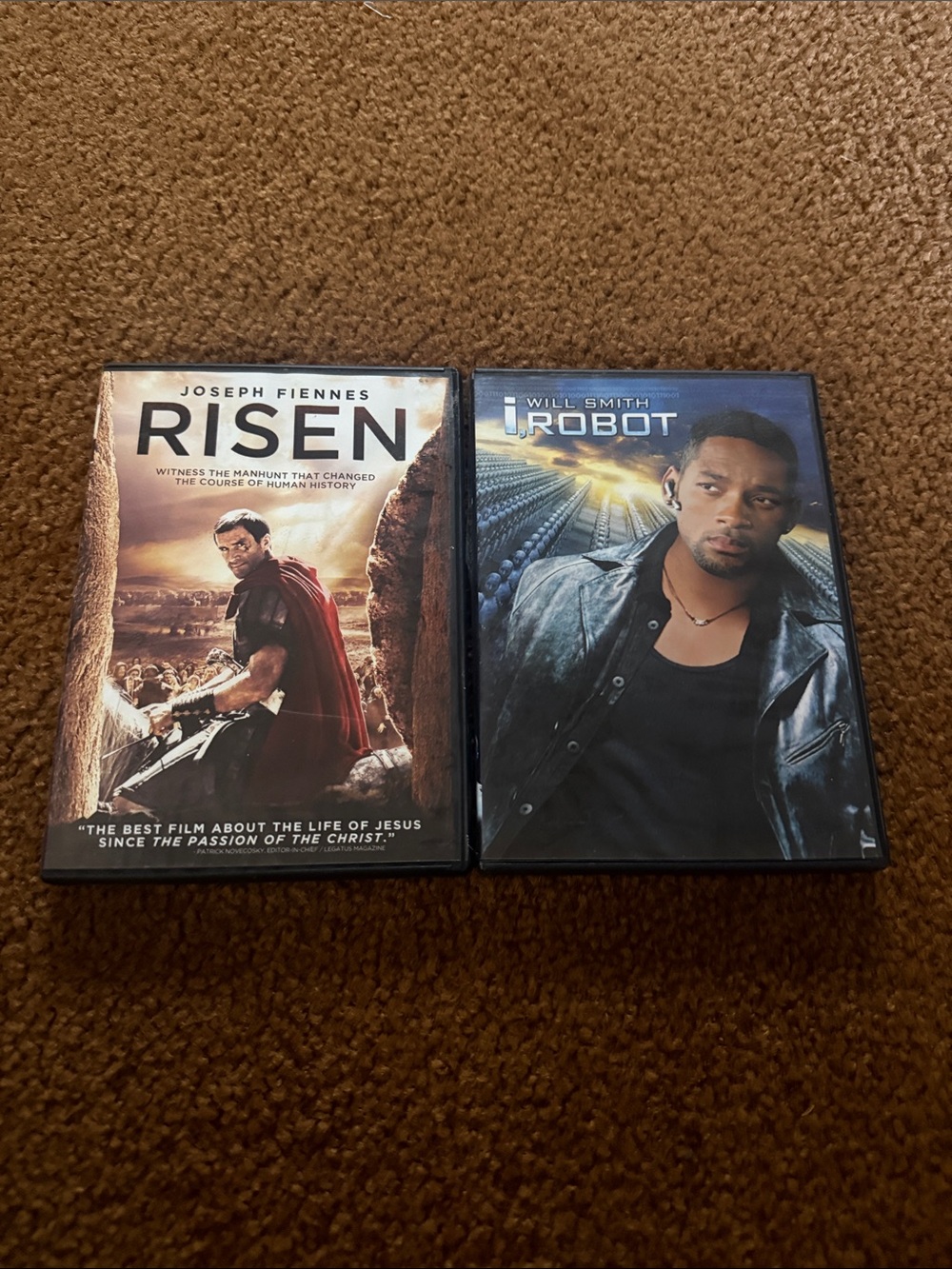 Risen and I robot dvd